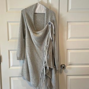 Grey drape sweater